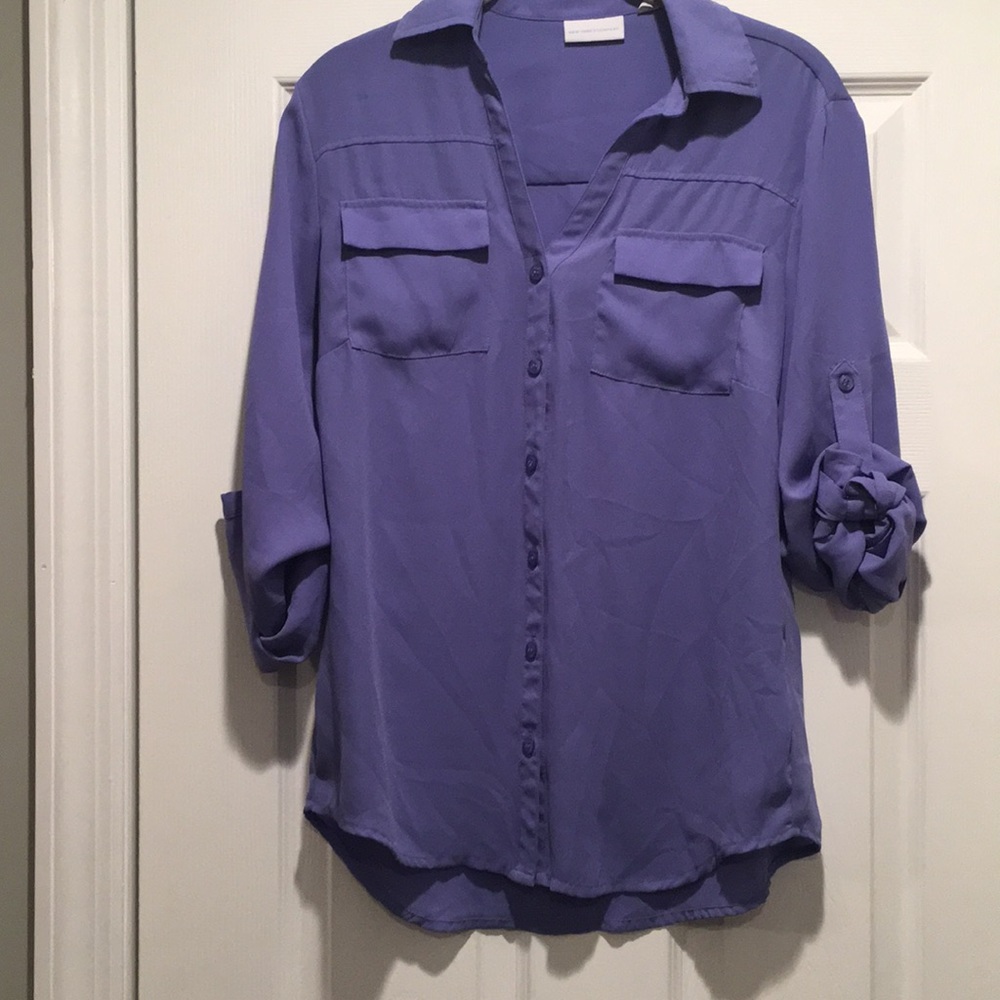 New York & Company Perwinkle blouse